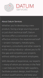 Mobile Screenshot of datum-services.com