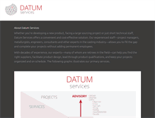 Tablet Screenshot of datum-services.com